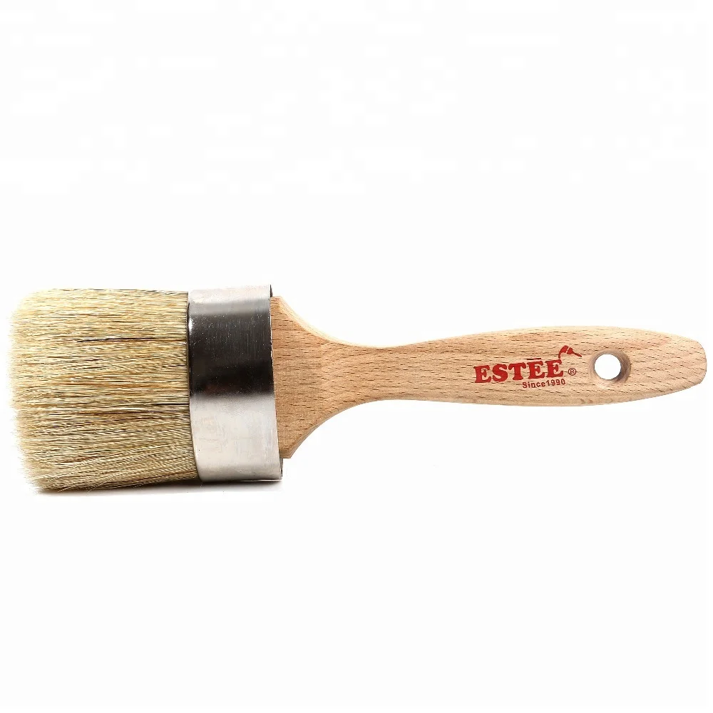 Hot Sale Customize Boars Hair Chalk Paint Wax Brush Buy White Bristle