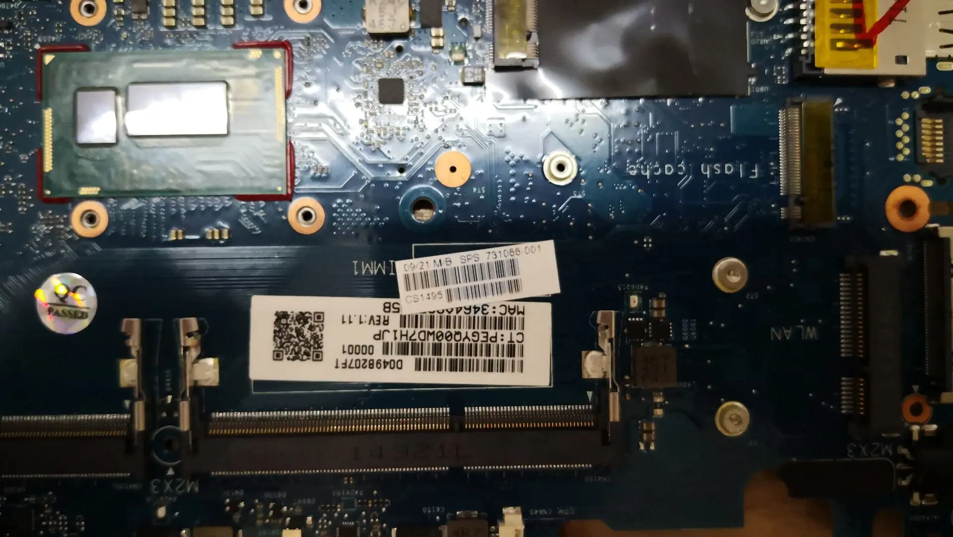 731066-001 для ноутбука HP EliteBook 820 G1 материнская плата i5-4300U