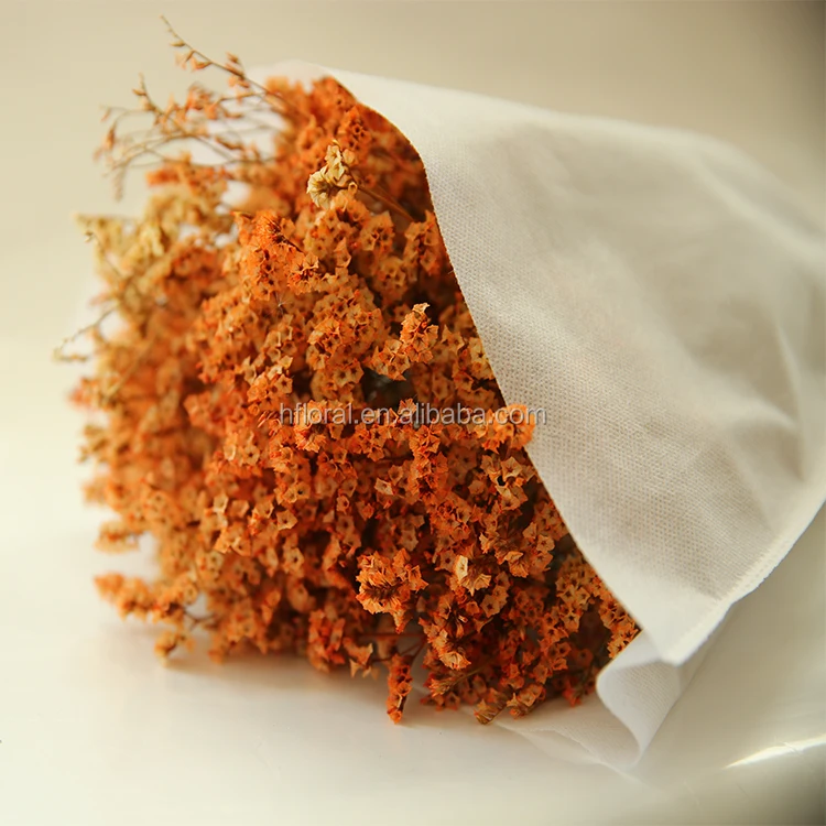 Handmade Preserved Limonium Dried Flower Garland-Natural Flower Decorative Arrangement for Mother's Day Wedding Easter