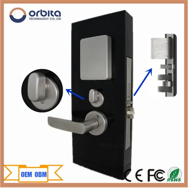 Orbita Smart Swipe Card Key Electronic Hotel Door Lock With Free System
