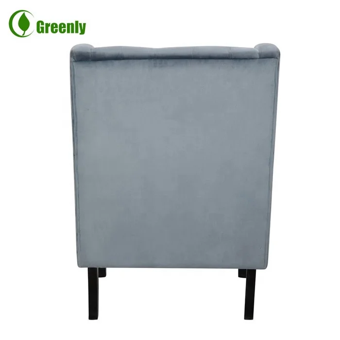 Французский стиль, античная мебель из массива дерева для гостиной, плюшевые пуговицы, Стеганный дизайн, клубный стул с акцентом