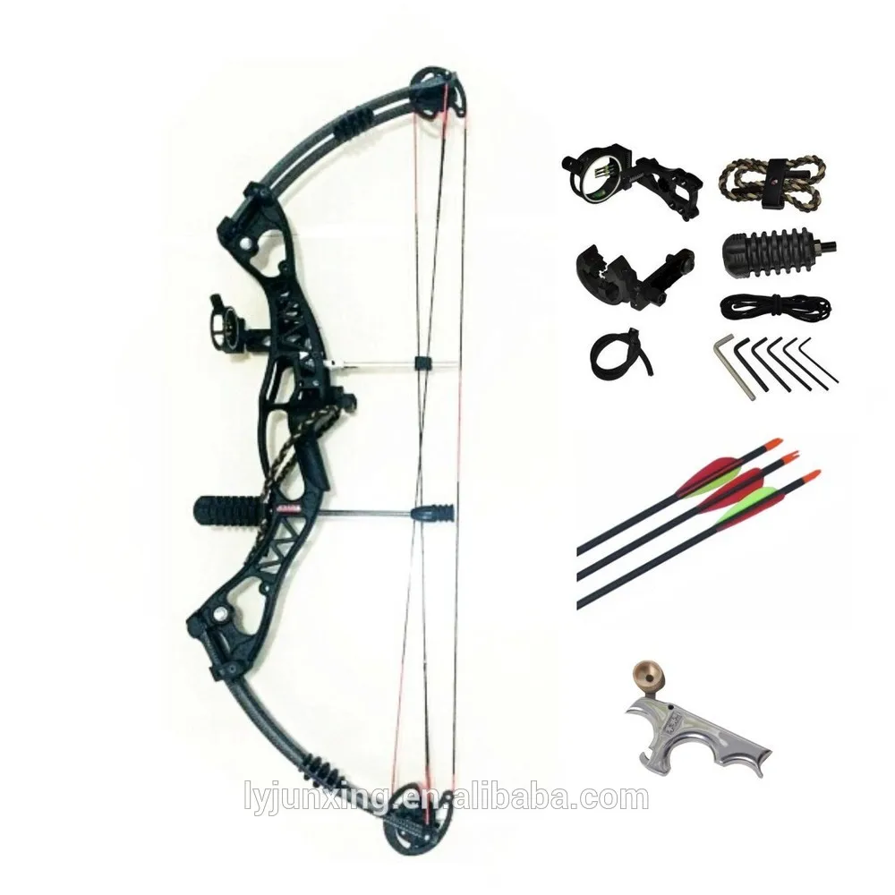40-60lb 40" M106 Blue/Black Aluminum Compound Bow Archery Adjust w/ Accessories 