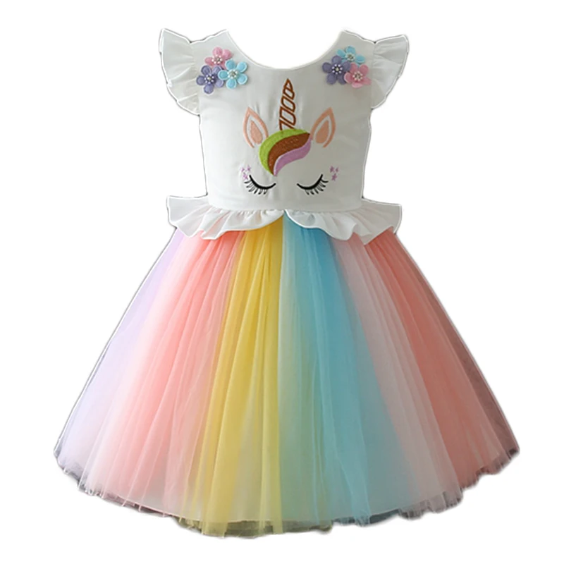 Rainbow Unicorn Dress - Winter Rosie Boutique