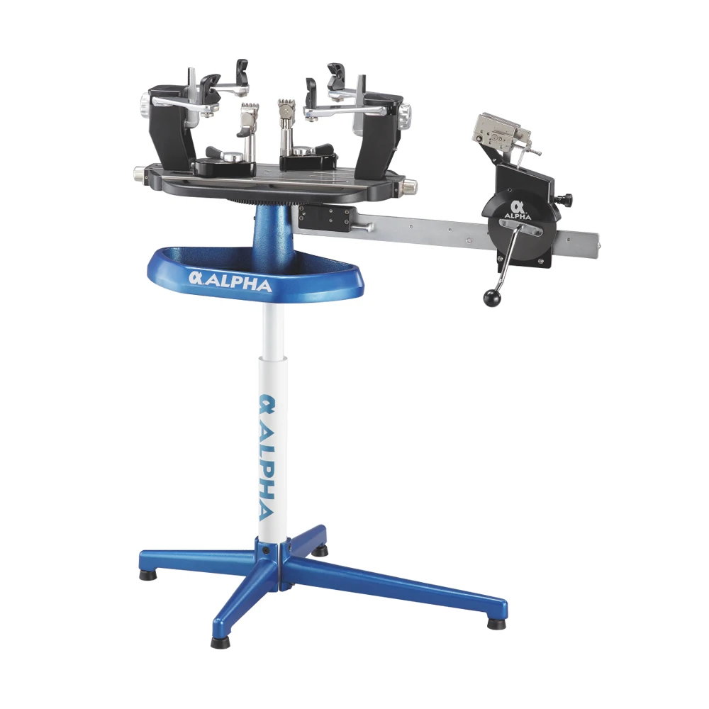 ALPHA Manual Badminton and Tennis Racket Stringing Machine for 9LBS to 90LBS