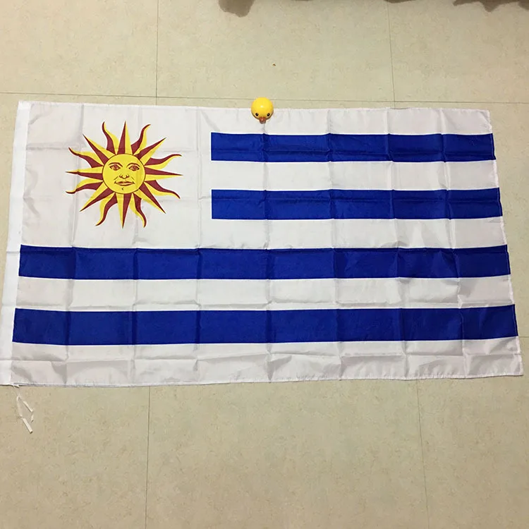 collectible silk flags 1916 club Nacional de Football and Uruguay Onward