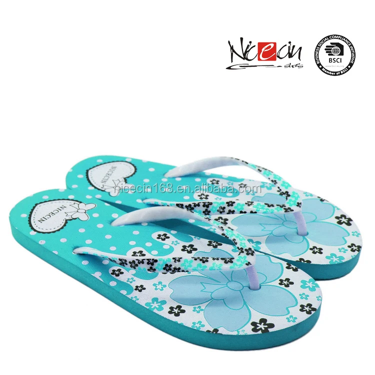 Сердце-образный трафаретная печать флип-флоп