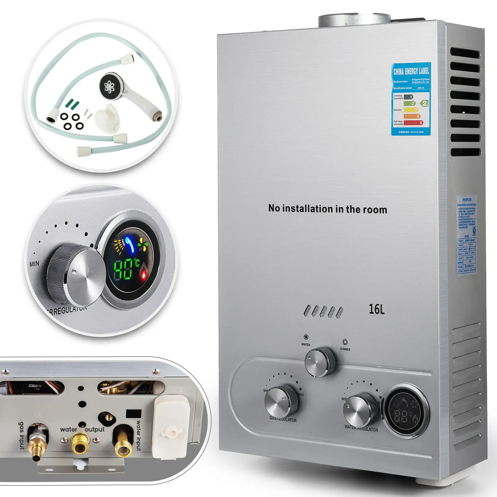 16L PEIXU Instant Gas Water Heater Efficient Reliable