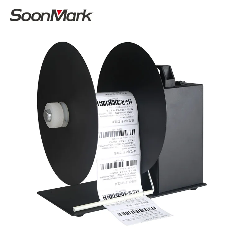 barcode label rewinder