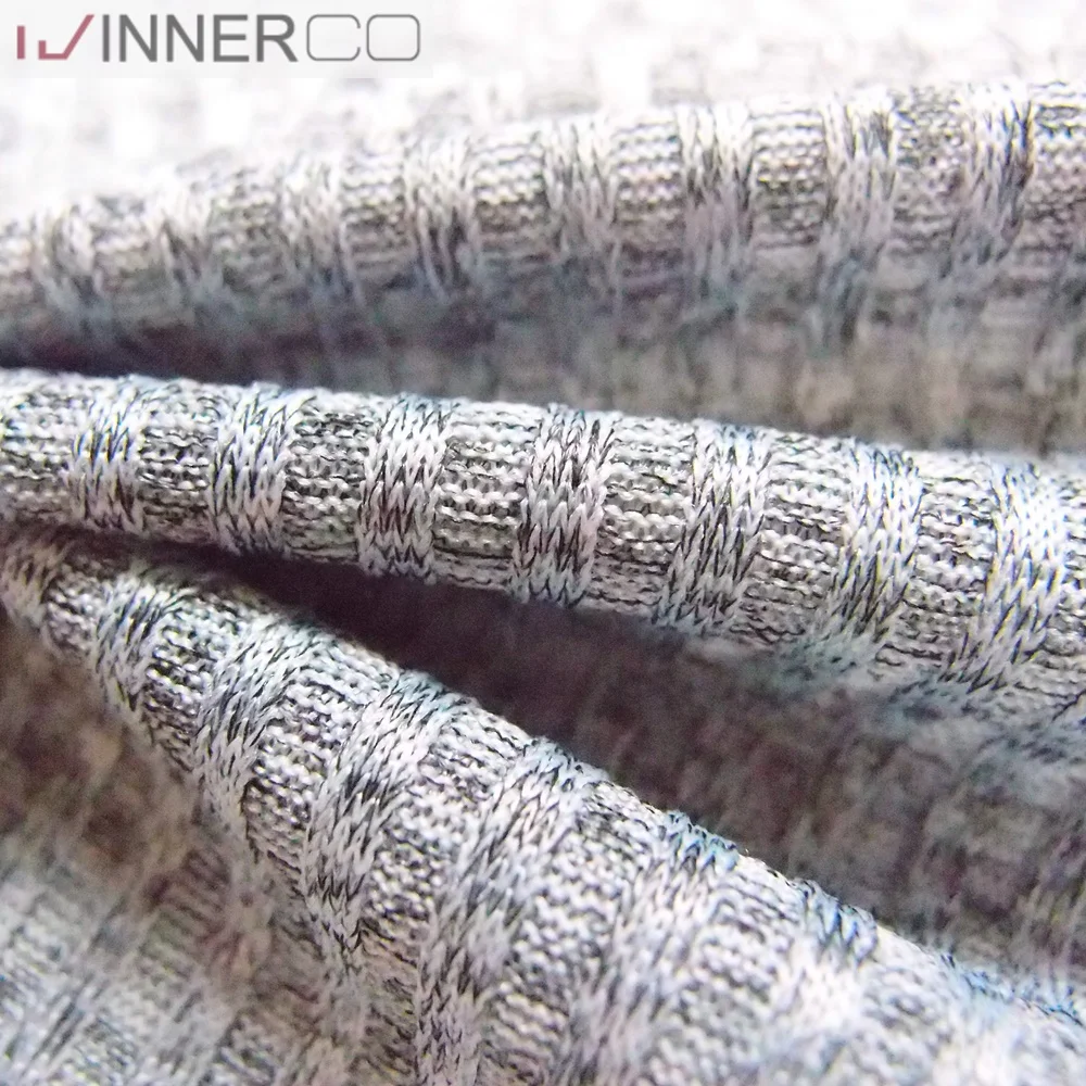 
 China supplier 4x4 rib melange knit sweater cheap fabric  