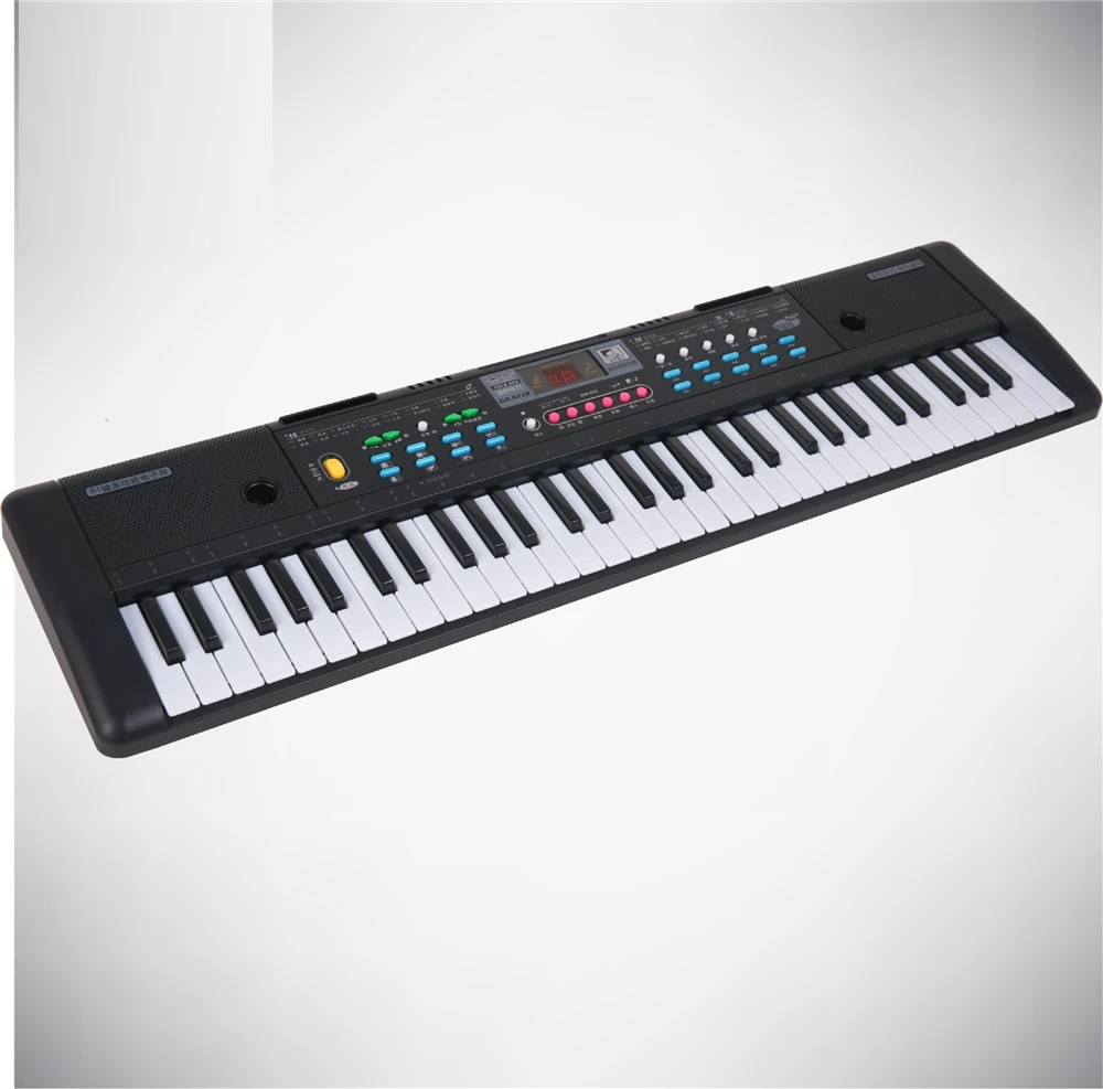 For Children 61 Keys LED Display Keyboard Piano Electronic Organ with MIC Music Sheet Stand