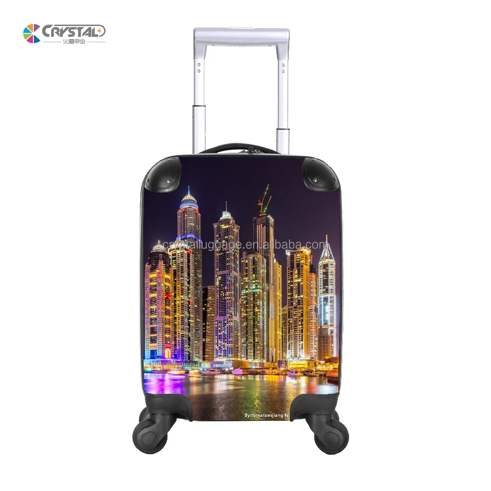 Wheeled Bag Type Rolling 16” Kids Luggage Multi-functional Suitcases Luggage Customized Print