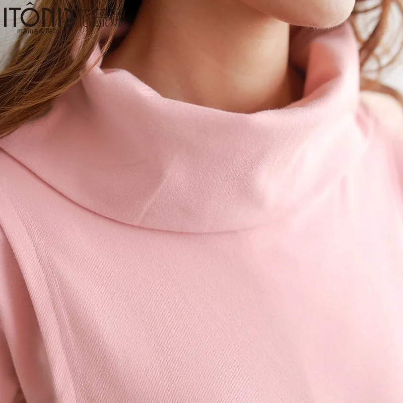 
 Оптовая продажа коротких платьев с высоким воротом для беременных женщин для грудного вскармливания  