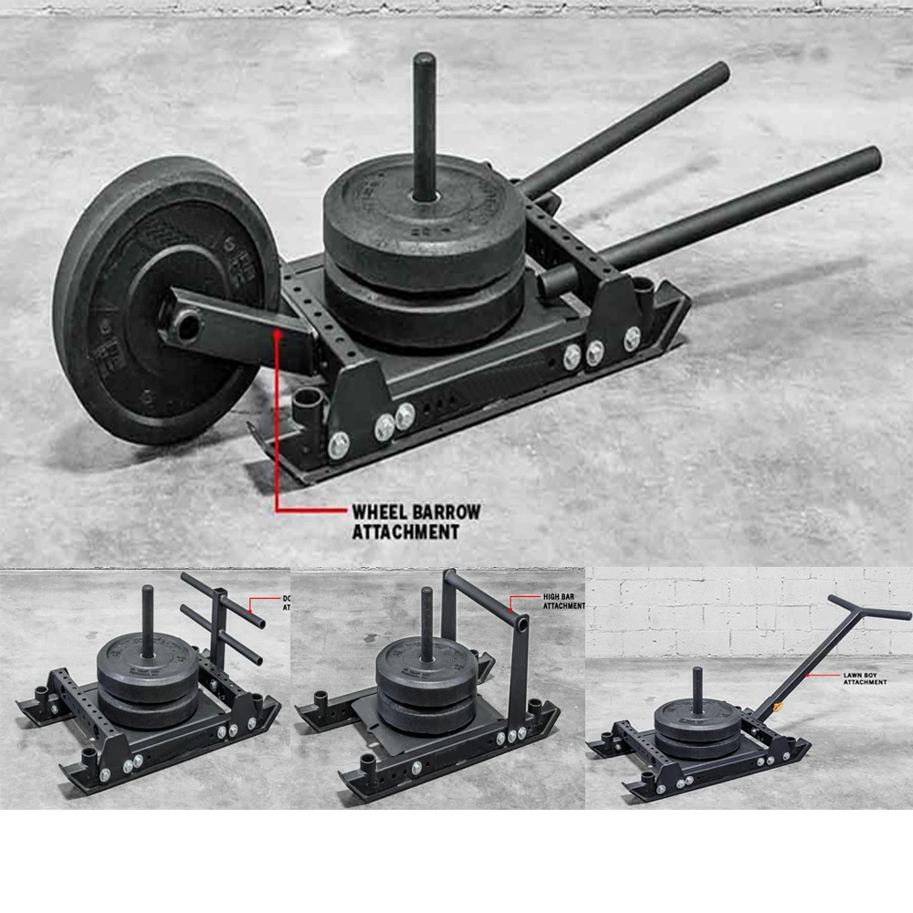 Gym for CrossFit Training Sprint Weight Plate Sled Weighted Pulling Equipment