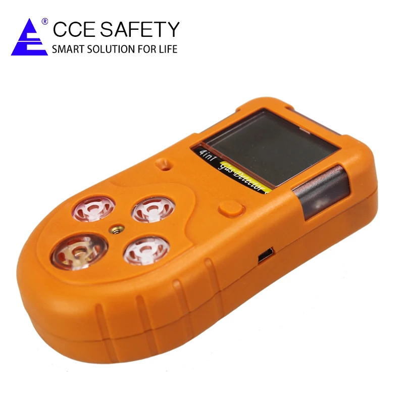Портативный мульти детектор газа метана для co H2S O2 Лель четыре в одном газовая монитор