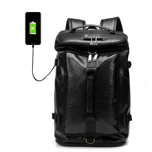 leather laptop backpack 17 inch