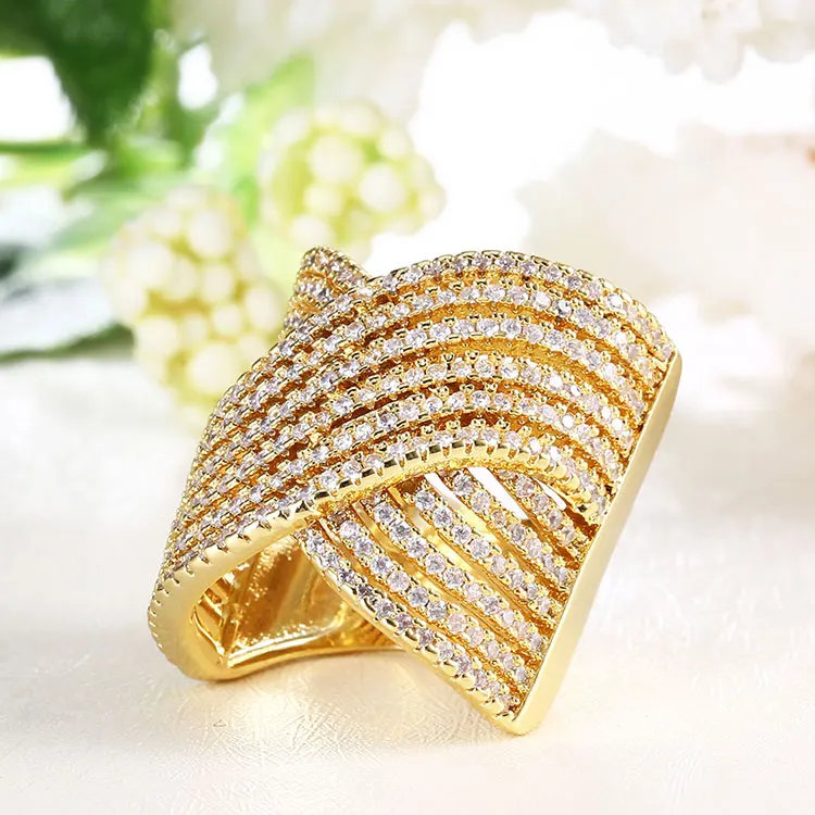 Indian Designer 22K Gold Plated Finger Rings Women Wedding Ring Fashion  Jewelry | eBay