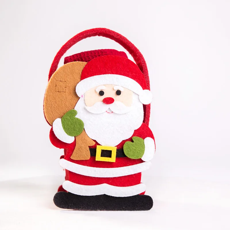 2021 Santa Claus Shaped Basket with Cotton Waffle Towel Christmas Gift Ideas