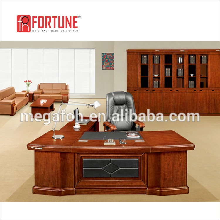 豪華な湾曲した木製ベニヤ社長デスクアンティークスタイル Foh K3216 Buy デスクアンティークスタイル 社長デスク 木材ベニヤ家具 Product On Alibaba Com
