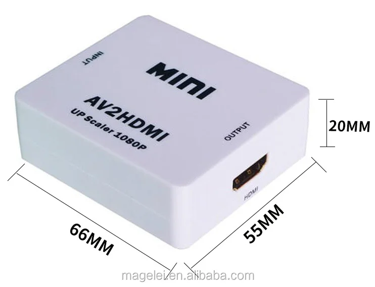 
 Преобразователь 1080P AV-HDMI CVBS RCA-HDMI  