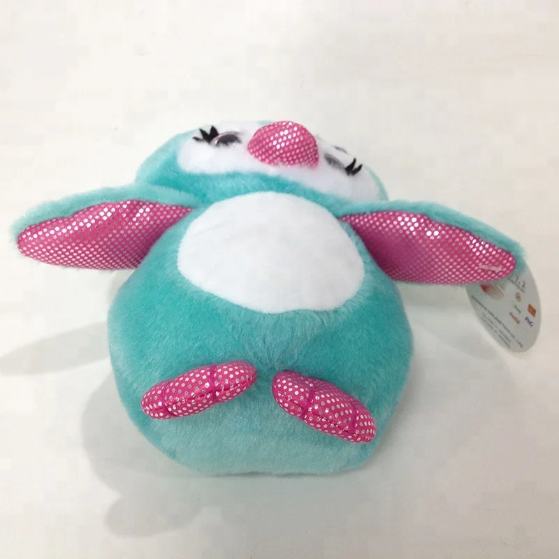 Plush Stuffed Penguin Soft Toy Doll With Glitter Big Eyes and Flower on Head