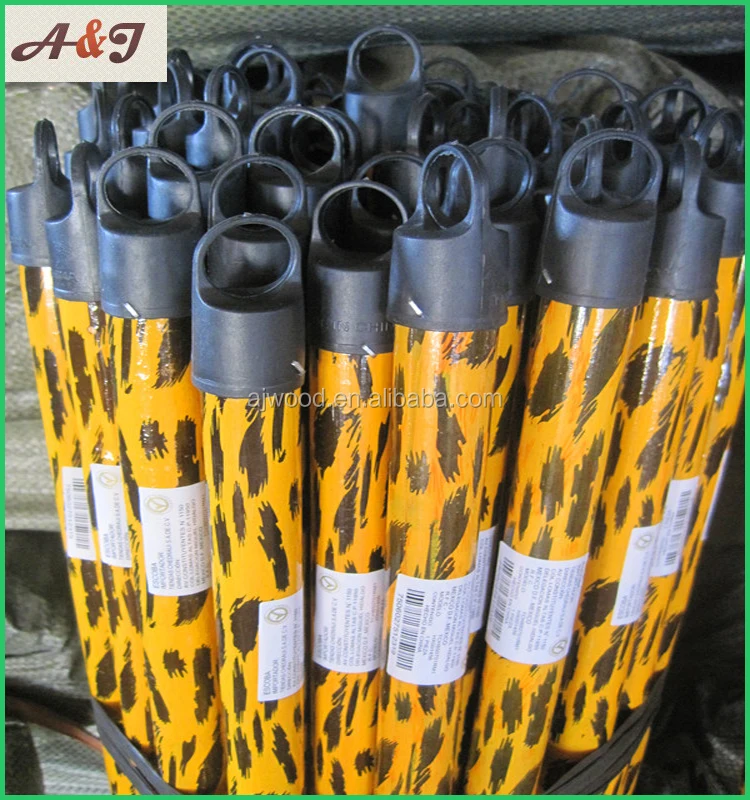 Leopard Print PVC Coated Wood Flooring with PP Broom Head