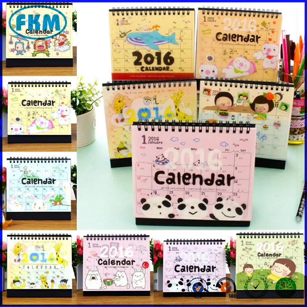 2016 Leuke Cartoon Dier Bureau Kalender Planner Tafel Agenda Memo - Buy Dier Bureau Kalender,Kalender Met Memo Kalender Product on Alibaba.com