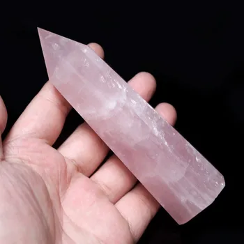 crystal healing natural rose quartz crystal wands for sale