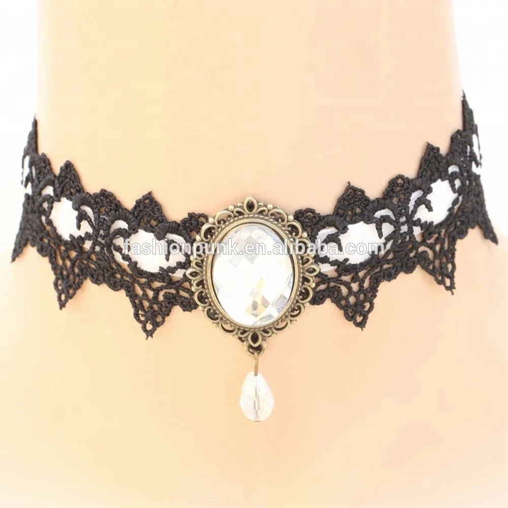 Vintage Gothic Punk Style Victorian Pendant Necklace