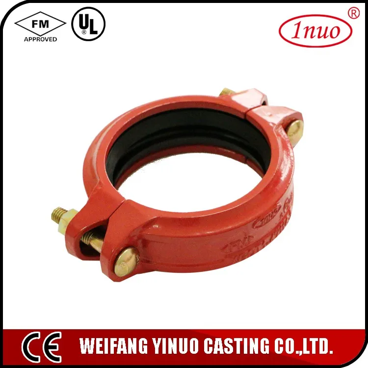 Grooved Rigid Coupling Types Ductile Iron Grooved Coupling Grooved Fittings Casting Factory Rigid ...
