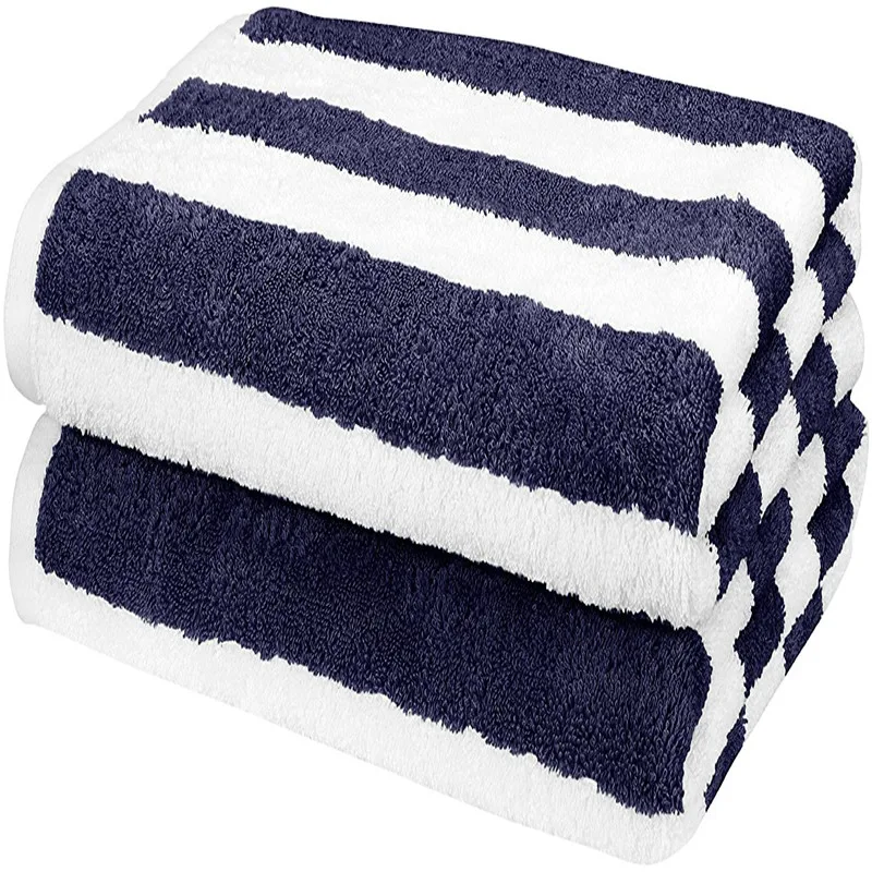 100 Cotton Blue And White Striped Beach Towels Buy Striped Beach