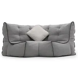 Custom sofa set furniture living room sectional sofa chair lounger modular Twin Corner bean bag couch sofa NO 2