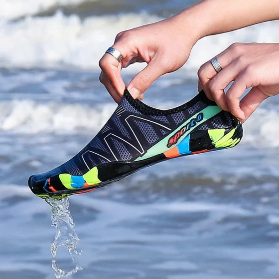 Zapatos Aguático deportes Calzados Para Hombre Seca rápido Verde 