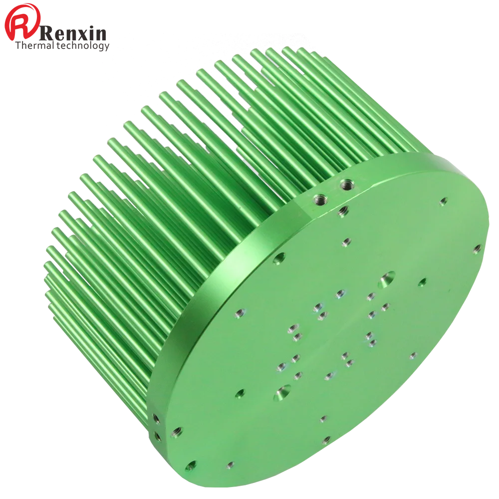 Heat Sink Pin Fin Heatsink 120mm for Cxb3590/3070 LED Light Heatsink High Reliability Cold Forged Aluminium Aluminum Round IP65
