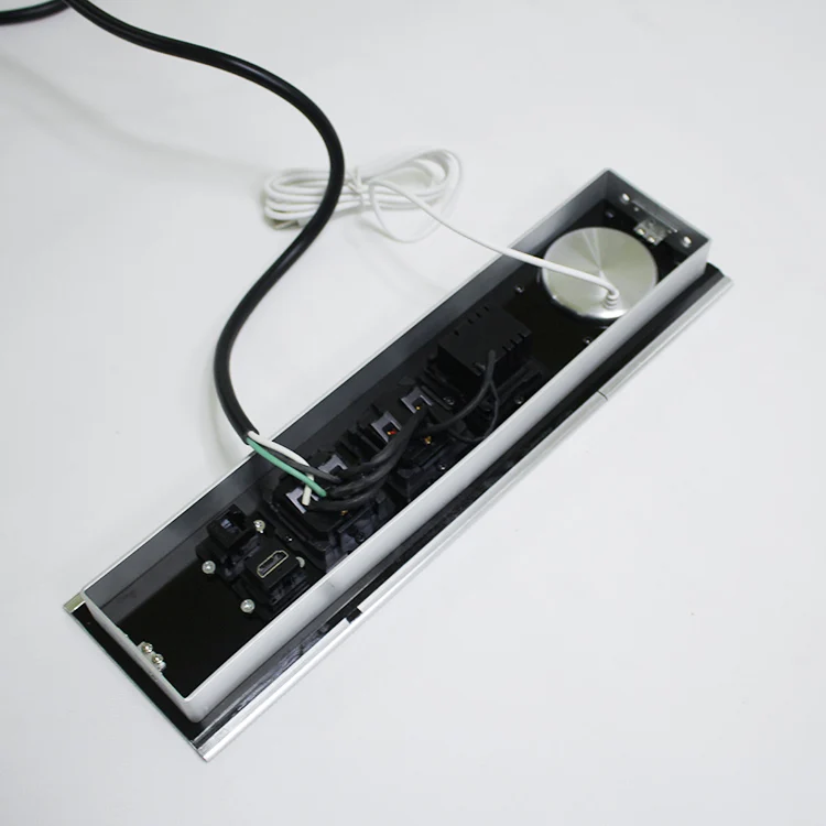 Furniture Mounted Power Multifunctional Socket Sliding Socket with USB Wireless Charger and Network