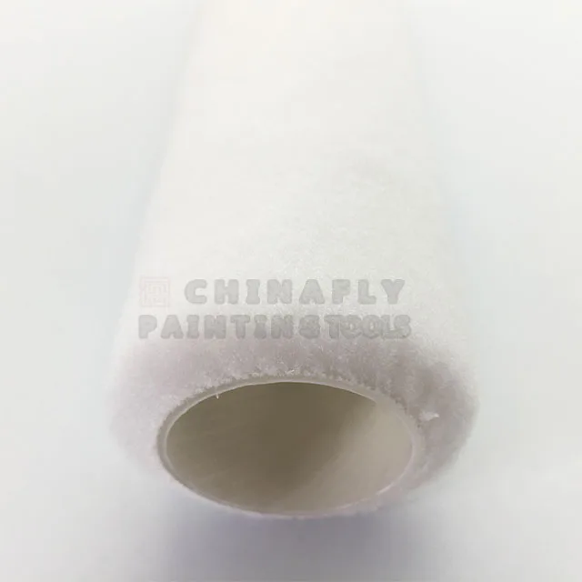 Ctпер008, оптовая продажа, 9 дюймов, без ворса, высокая плотность, белый цвет, вязаный полиэфирный эпоксидный валик для покраски и валик для покраски