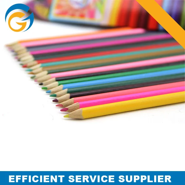 12 Colors Two Tip Plastic HB 2B Promotional Color Pencil_voghion.com