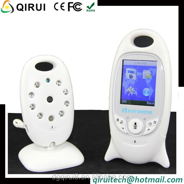 despertador automático VOX canciones de cuna Monitor de bebé con video HD 720P con cámara visión nocturna intercomunicador de 2 vías sensor de temperatura EU con pantalla LCD de 5 pulgadas 