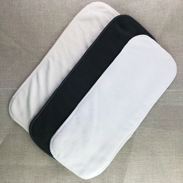 Недорогие моющиеся мягкие органические подгузники из бамбукового угля, тканевые подгузники, тканевые подгузники