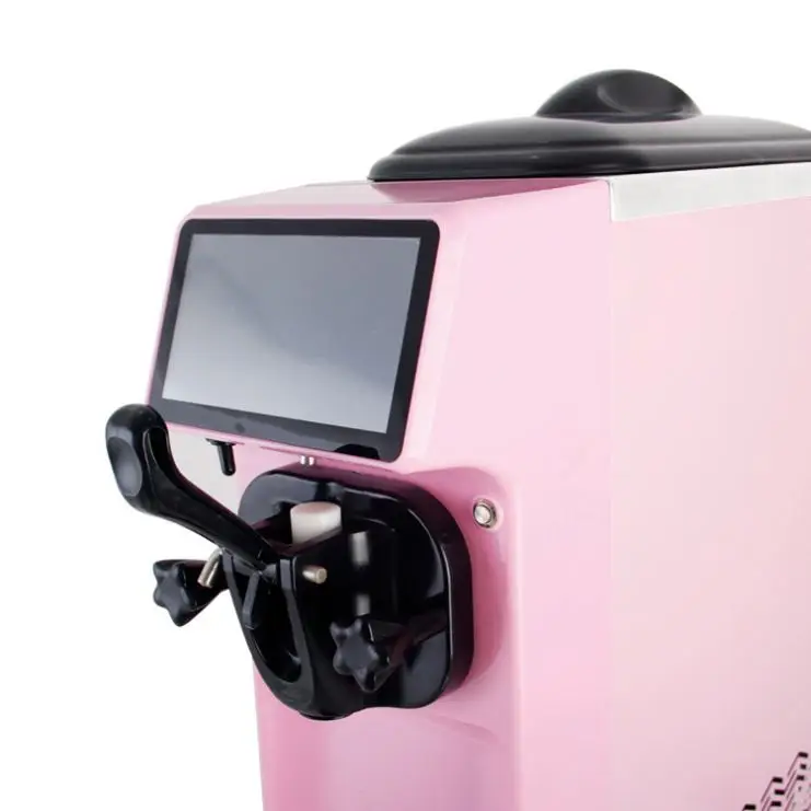 
2020 одиночный вкус, супер тихий маленький настольный аппарат для изготовления гелевых изделий/коммерческий мини-аппарат для приготовления мягкого мороженого с воздушным насосом предварительного охлаждения 