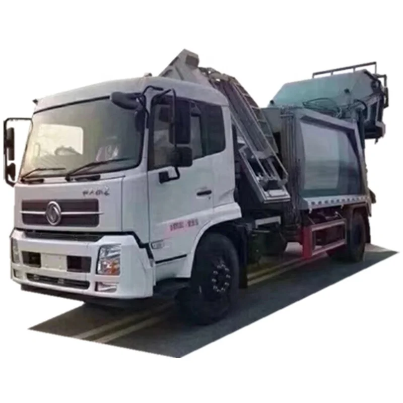 Japan Chassis Cheaper Garbage Classification Side Loading Self Discharge Compactor Trash Transfer Trucks