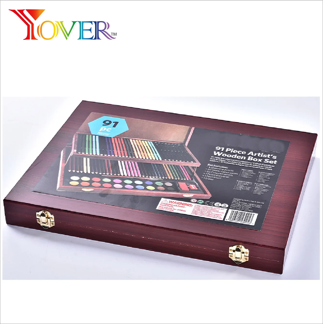 Art Supplies - 91PCS Artist Drawing Art Set in Wooden Box - China