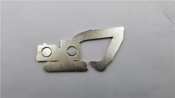 High Quality Zinc Alloy Enamel Excavator Shape Eco-Friendly Fridge Magnet with Bottle Opener and Custom Colors