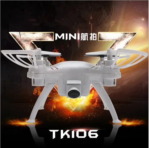 TK106 2 4g Headless mode rc mini drone with hd camera 720p with One key to