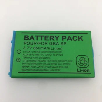 850mAh 3.7V Rechargeable Li-ion Battery Pack for GBA SP Battery for Nintendo Gameboy Advance SP