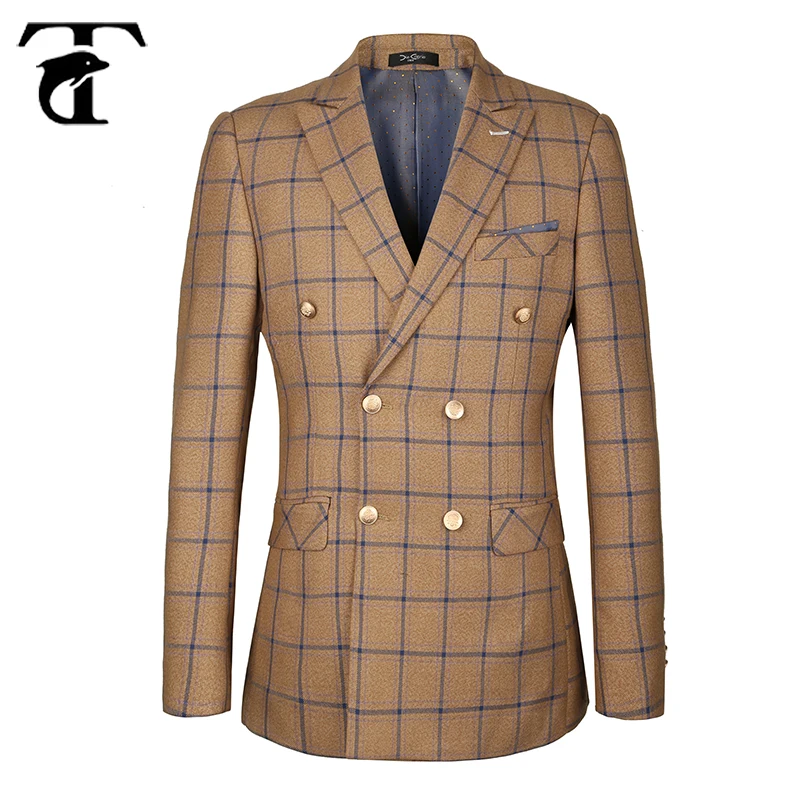 iDWZA Charm Mens Casual Slim Fit One Button Suit Blazer Coat Jacket Tops Men Fashion 