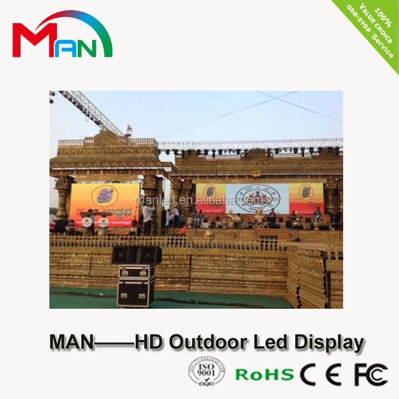 Hd Full Color Led Display Video Board Led Wall Display Screen Panel Korea Price in India Outdoor Maan-p6-led Display RGB P6mm