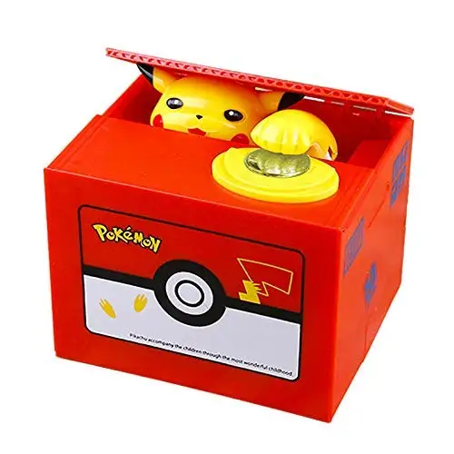 Pokemon Go Pika Coin Bank Electronic Money Saving Piggy Bank Box Kids Gift US 