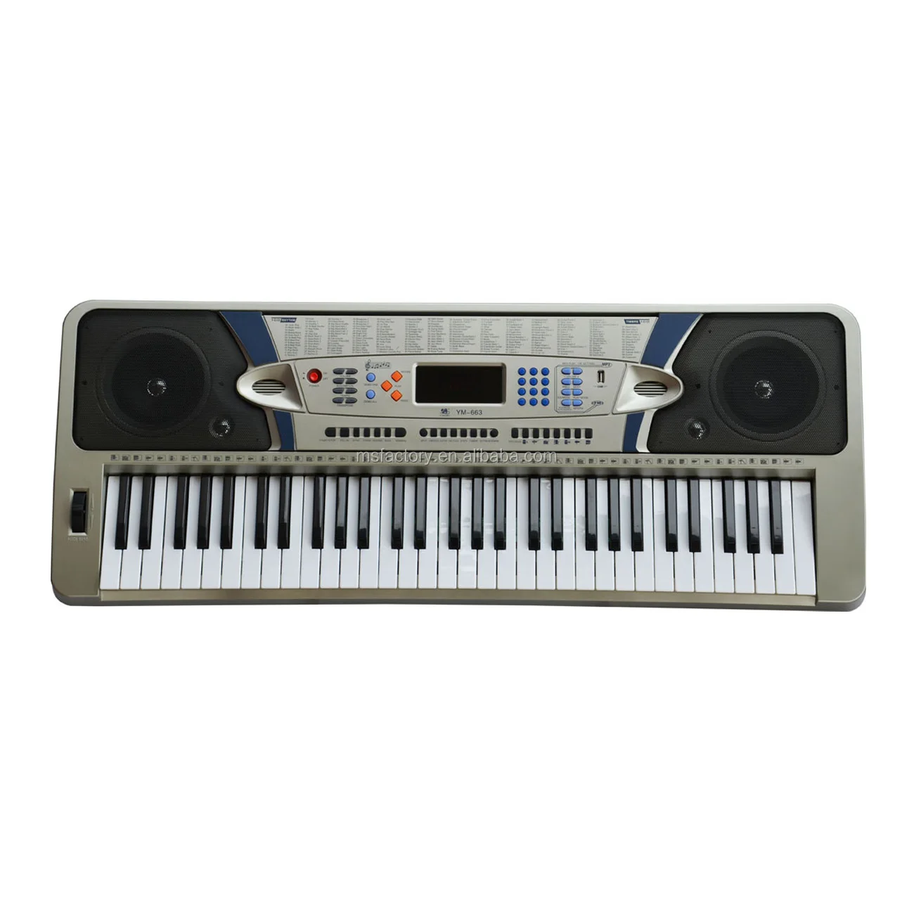 JUNELILY 61-Key Electronic Keyboard Piano Kit w/ 300 Built-in Tones, Music  Rest & Demo Songs