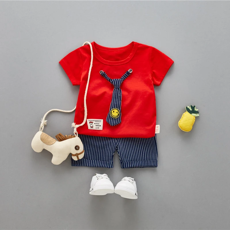 
 Новейшие комплекты детской одежды летний хлопковый комплект одежды с короткими рукавами для мальчиков  Новинка; комплекты детской одежды; летний хлопковый комплект одежды с короткими рукавами для мальчиков