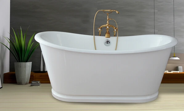Portable Redetube Men's Freestanding Bath Skirt Hot Tub Deep Soaking Large Bathtub
